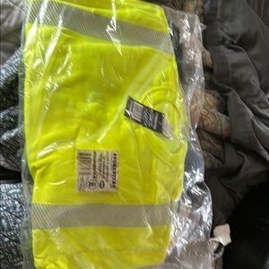 High-Visibility Class 3 Safety Crewneck Sweatshirt - Size XL, 100% Polyester